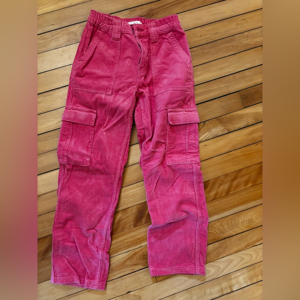 Pink corduroy pants PacSun